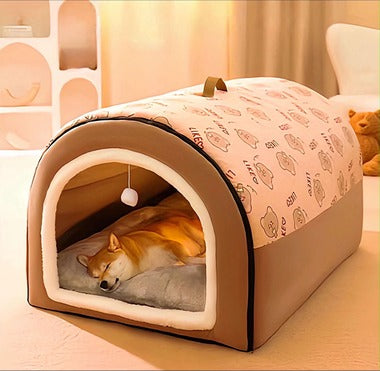 Winter Warm Dog & Cat Nest - Your Pet’s Cozy Getaway